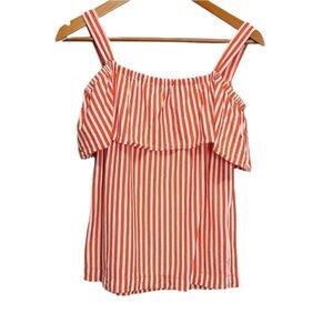 J.Crew Women's Striped Off Shoulder Top Size XXS